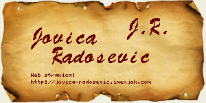 Jovica Radošević vizit kartica